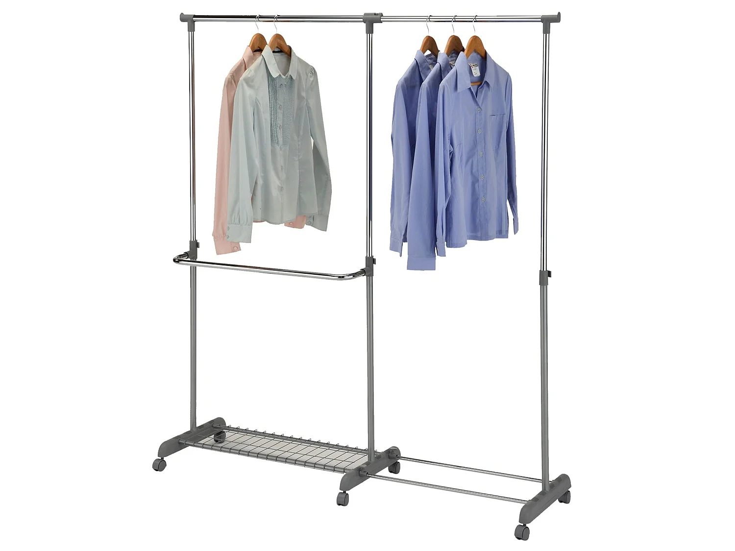 Portant à roulettes MERAN réglable