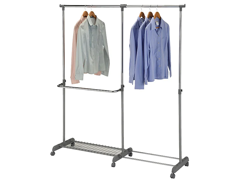 Portant à roulettes MERAN réglable