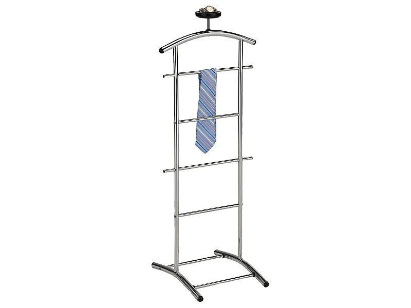 Valet de chambre ATRIX chevalet de nuit portant pour vêtements, structure en métal chromé