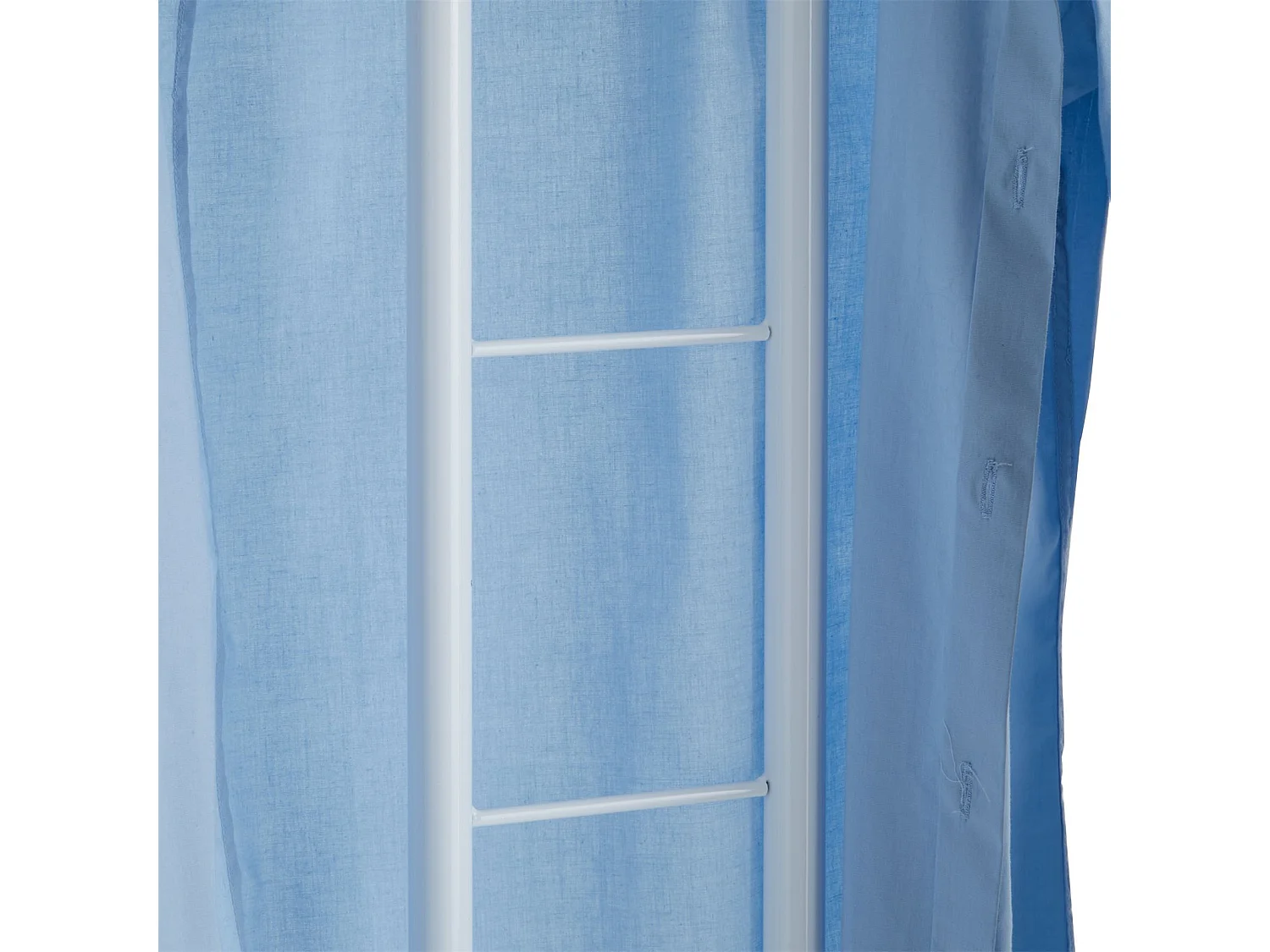 Valet de chambre valet de nuit CAMILO chevalet de nuit avec cintre pour veste et portant pour pantalons, en métal laqué blanc