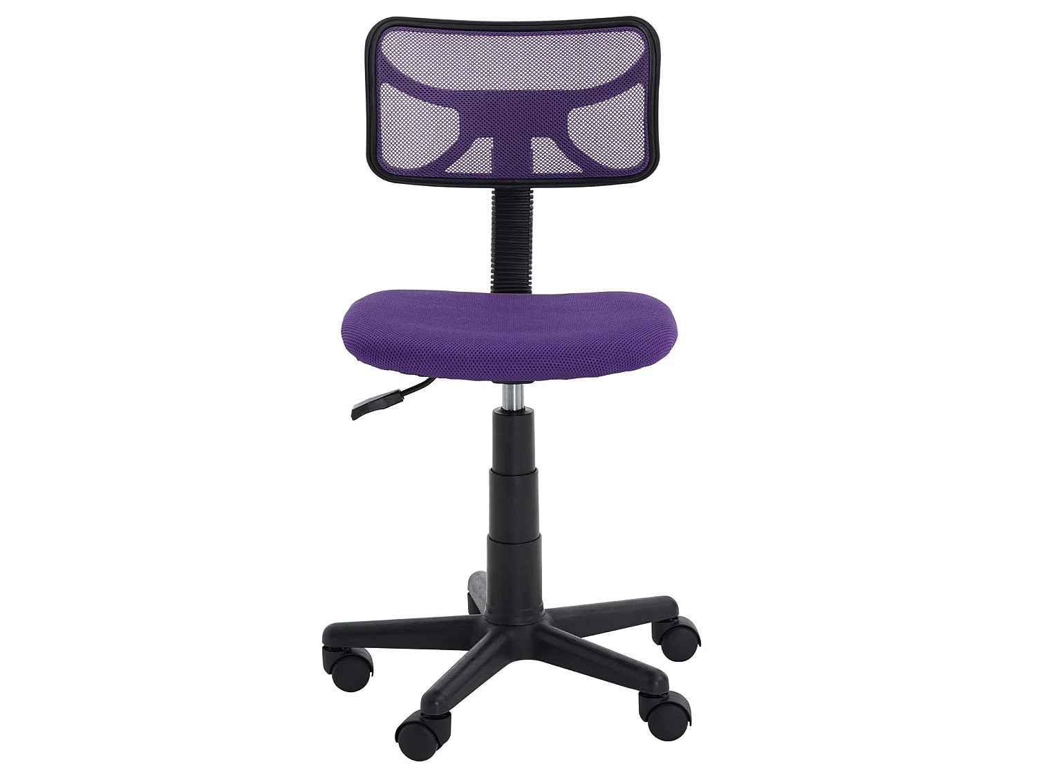 Chaise de bureau pour enfant MILAN fauteuil pivotant et ergonomique, siège à roulettes avec hauteur réglable, mesh violet
