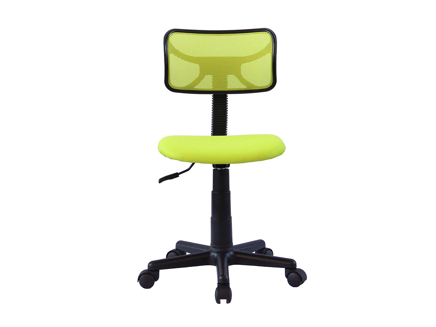 Chaise de bureau pour enfant MILAN fauteuil pivotant et ergonomique, siège à roulettes avec hauteur réglable, mesh vert
