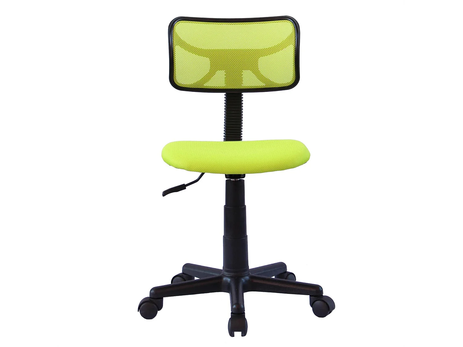 Chaise de bureau pour enfant MILAN fauteuil pivotant et ergonomique, siège à roulettes avec hauteur réglable, mesh vert