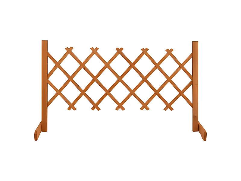 Clôture en treillis de jardin Orange 120x60 cm Bois de sapin
