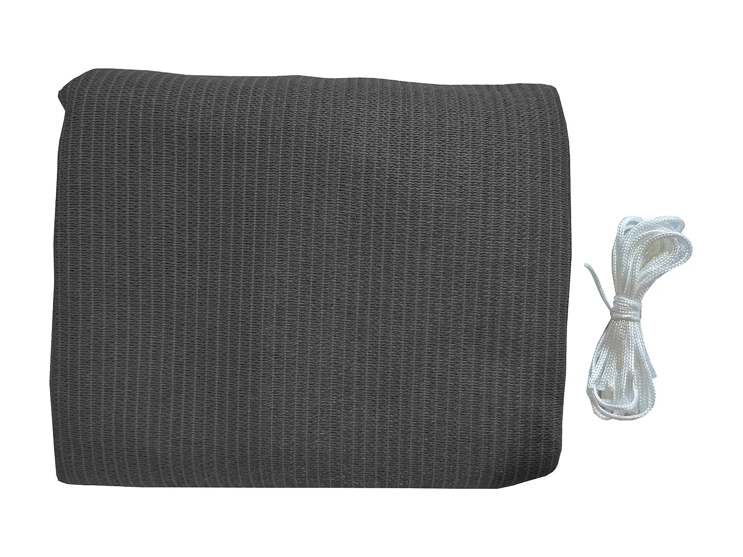 Parasol Voile de Soleil Polyéthylène Gris Foncé Carré 3x3