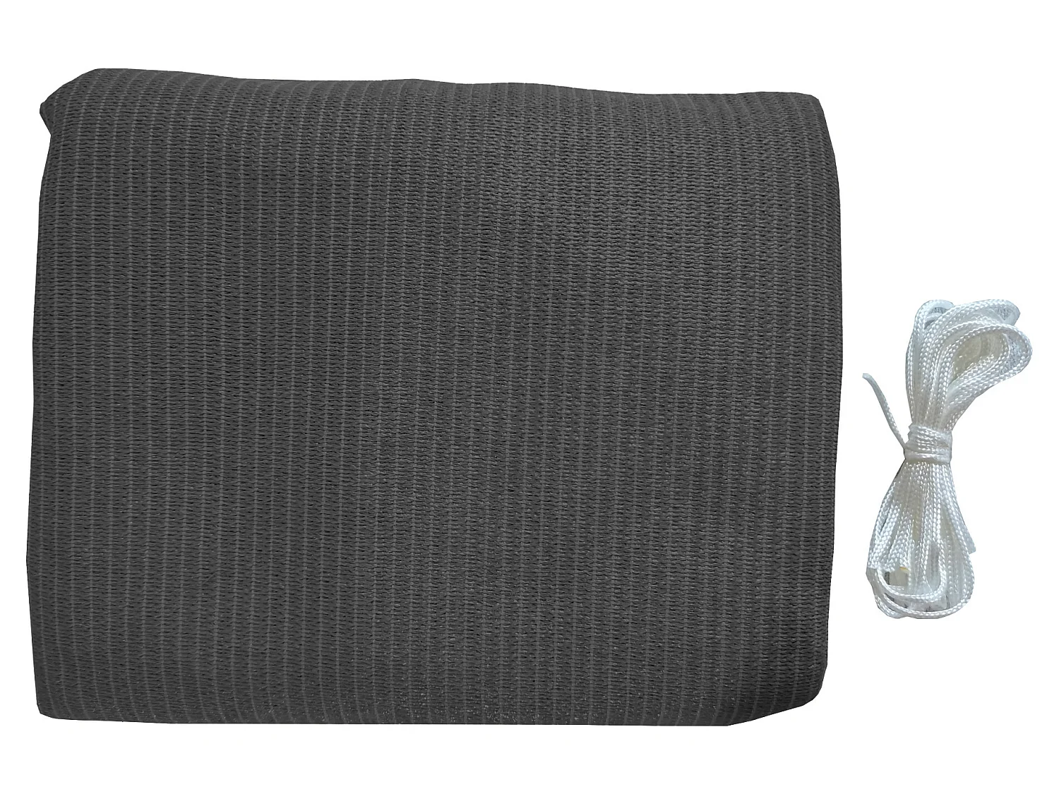 Parasol Voile de Soleil Polyéthylène Gris Foncé Carré 3x3