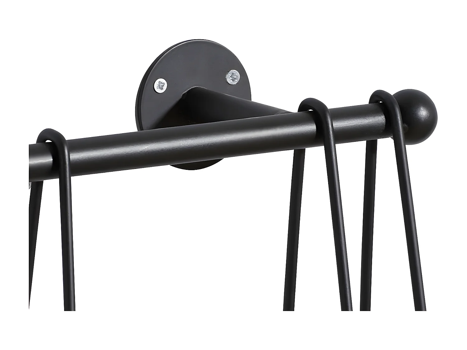 Drahtförmiges Wandregal mit 3 Ebenen 67,5cmx62cm