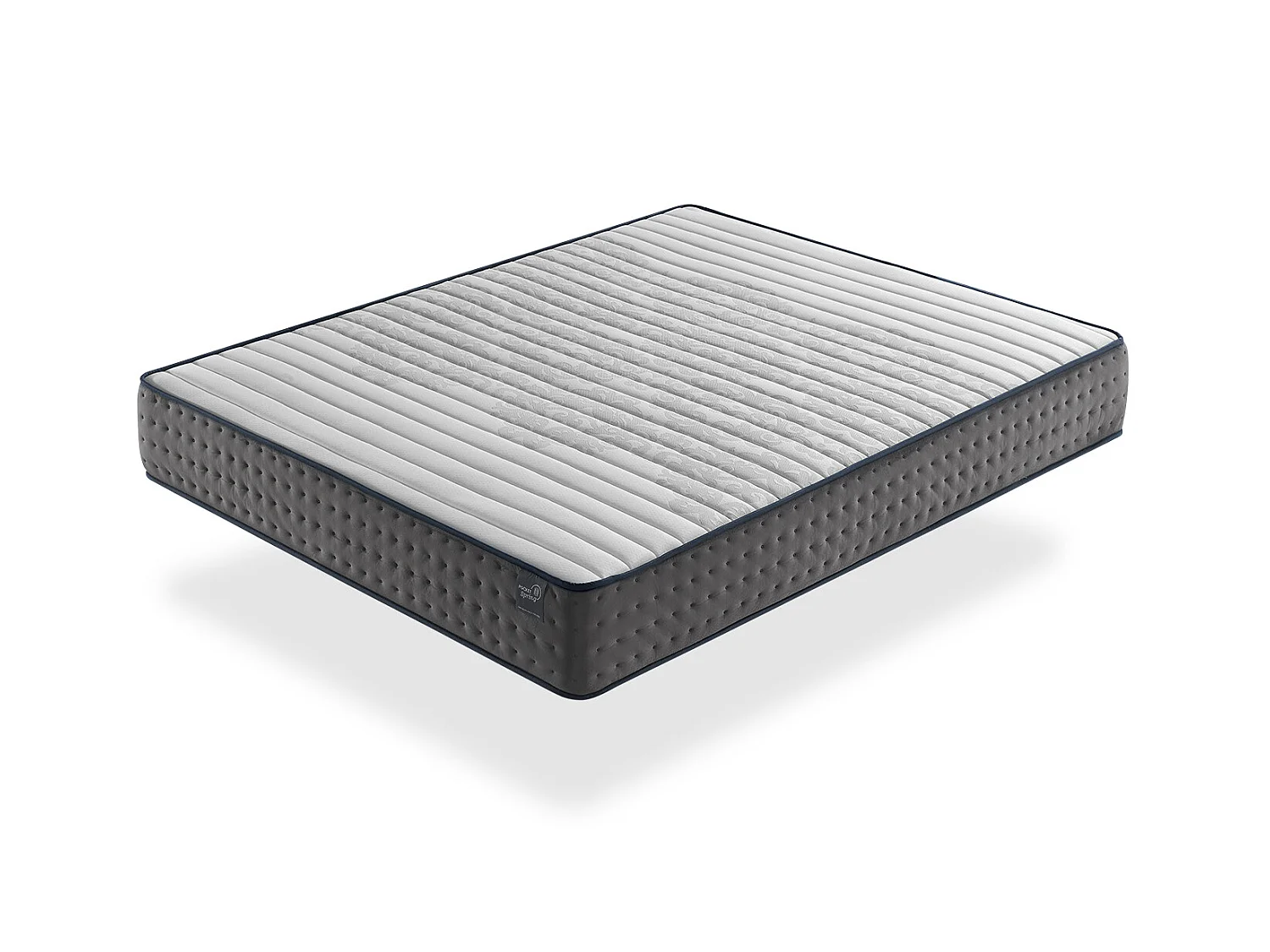 Matelas mousse 80X190 PERLA, Epaisseur 25 CM, Multicouche, antistress, ergonomique et respirant. Fermete 3/5 Moyenne