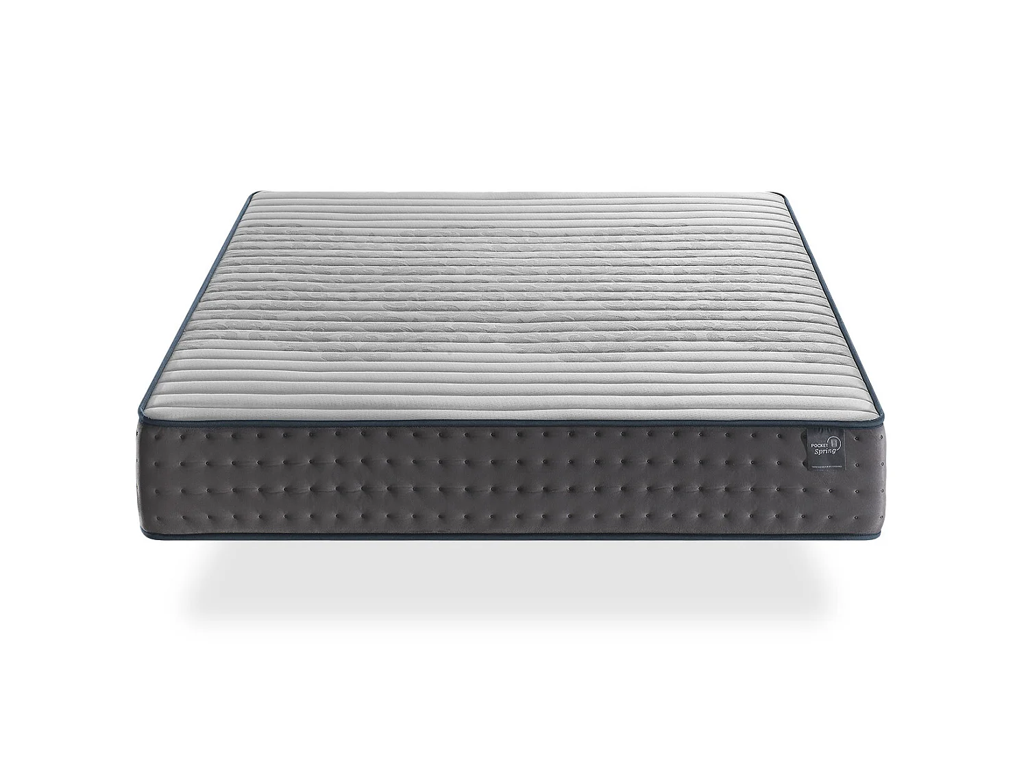 Matelas mousse 80X190 PERLA, Epaisseur 25 CM, Multicouche, antistress, ergonomique et respirant. Fermete 3/5 Moyenne