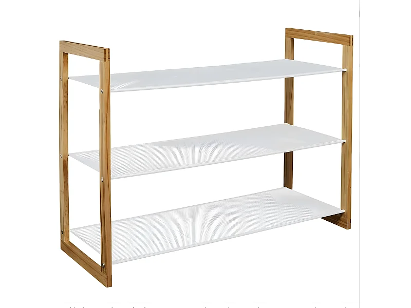 Schuhmöbel 3 Regale 12 Paar Schuhe - L74 cm City