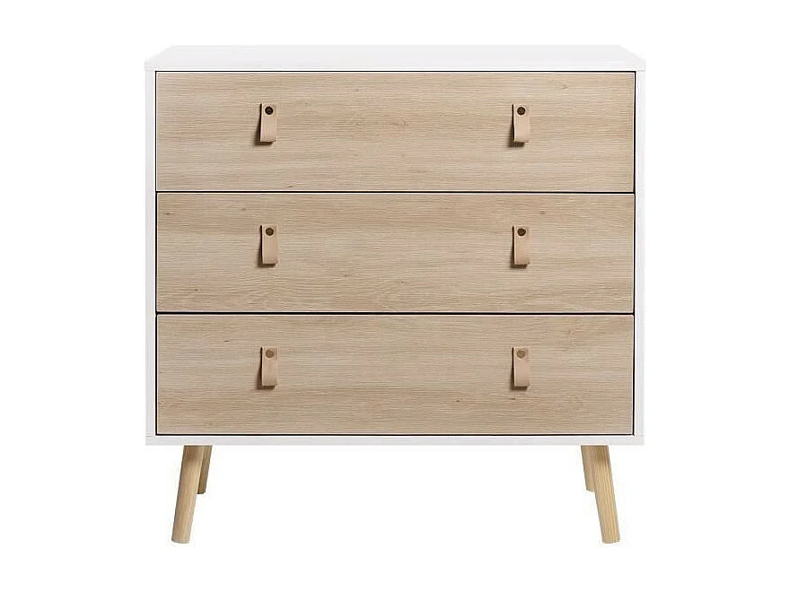 Commode 3 tiroirs - Pieds en bois - KENT