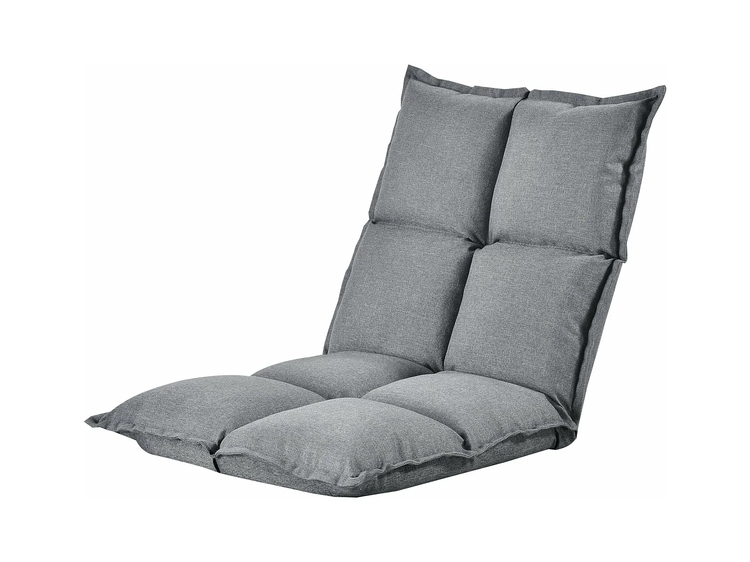 Siège de sol rembourré métal grise 110 x 55 x 11 cm 03_0003759