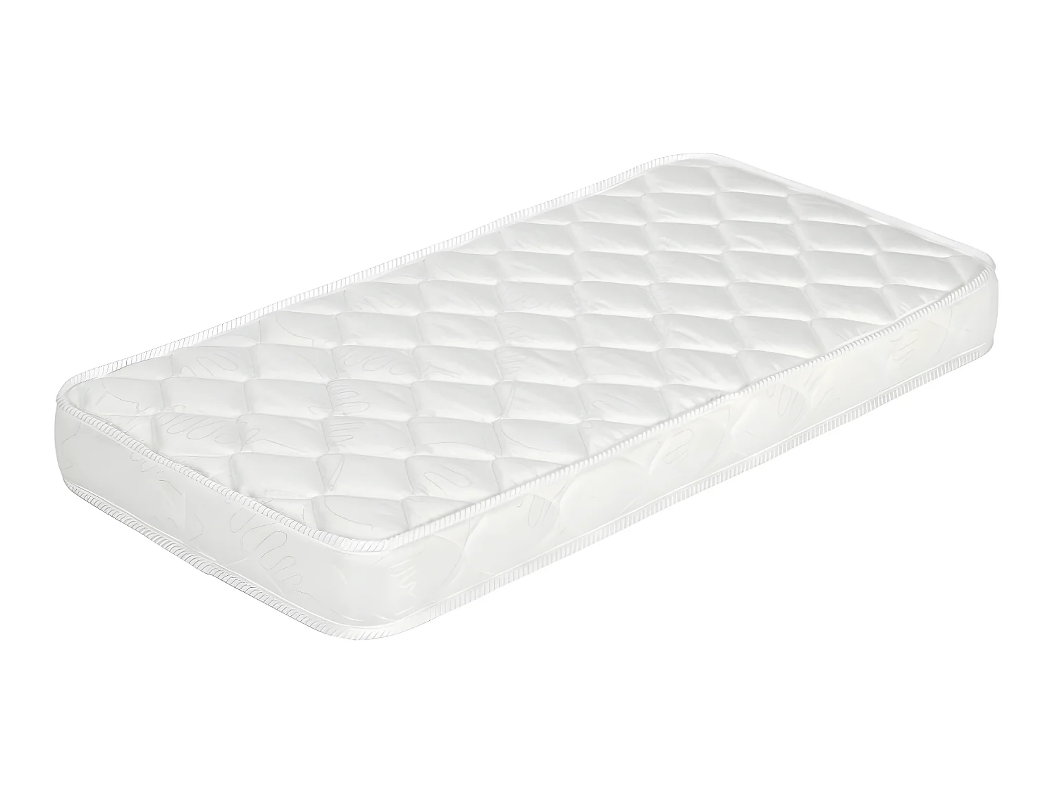 Pack lit bébé avec matelas 70x140 cm bois massif blanc MONA