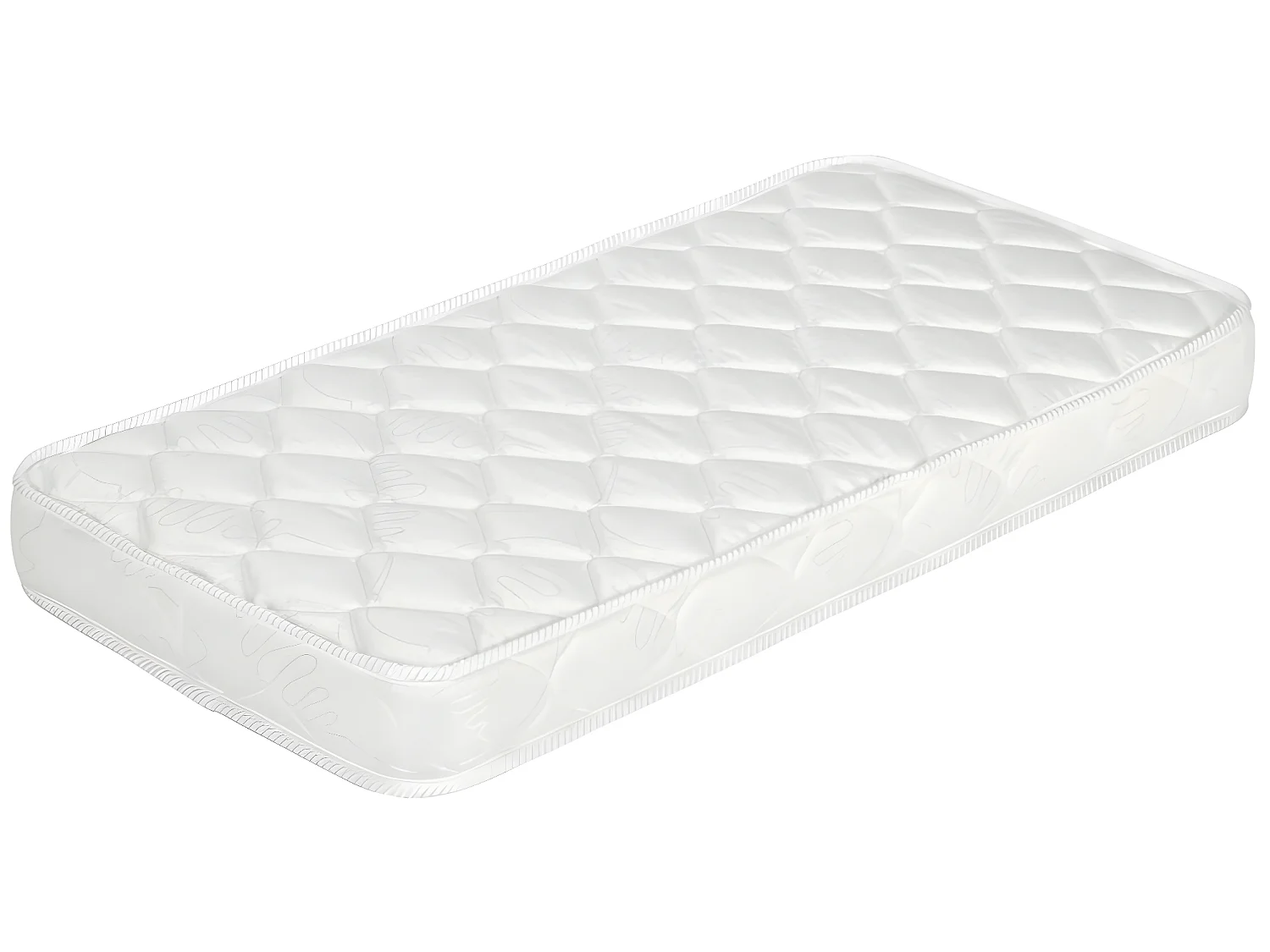 Pack lit bébé avec matelas 70x140 cm bois massif blanc MONA