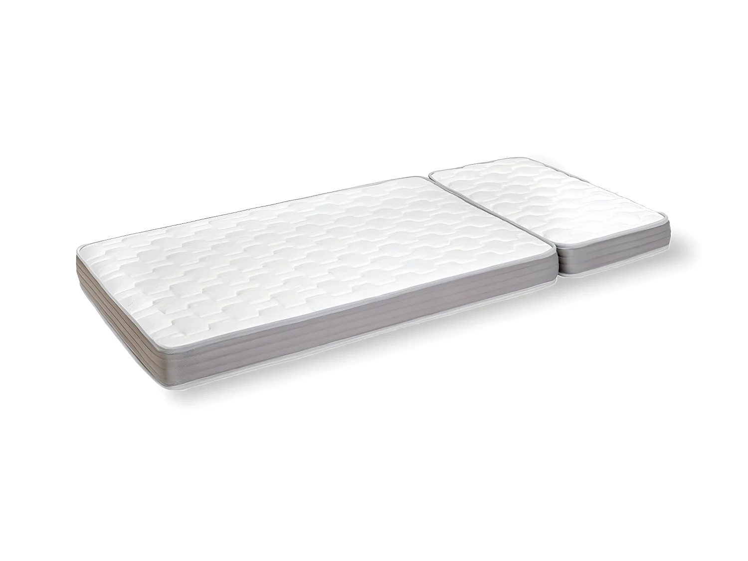 Matelas évolutif 2 pièces 90x140 cm mousse blanc CÉLÉNO