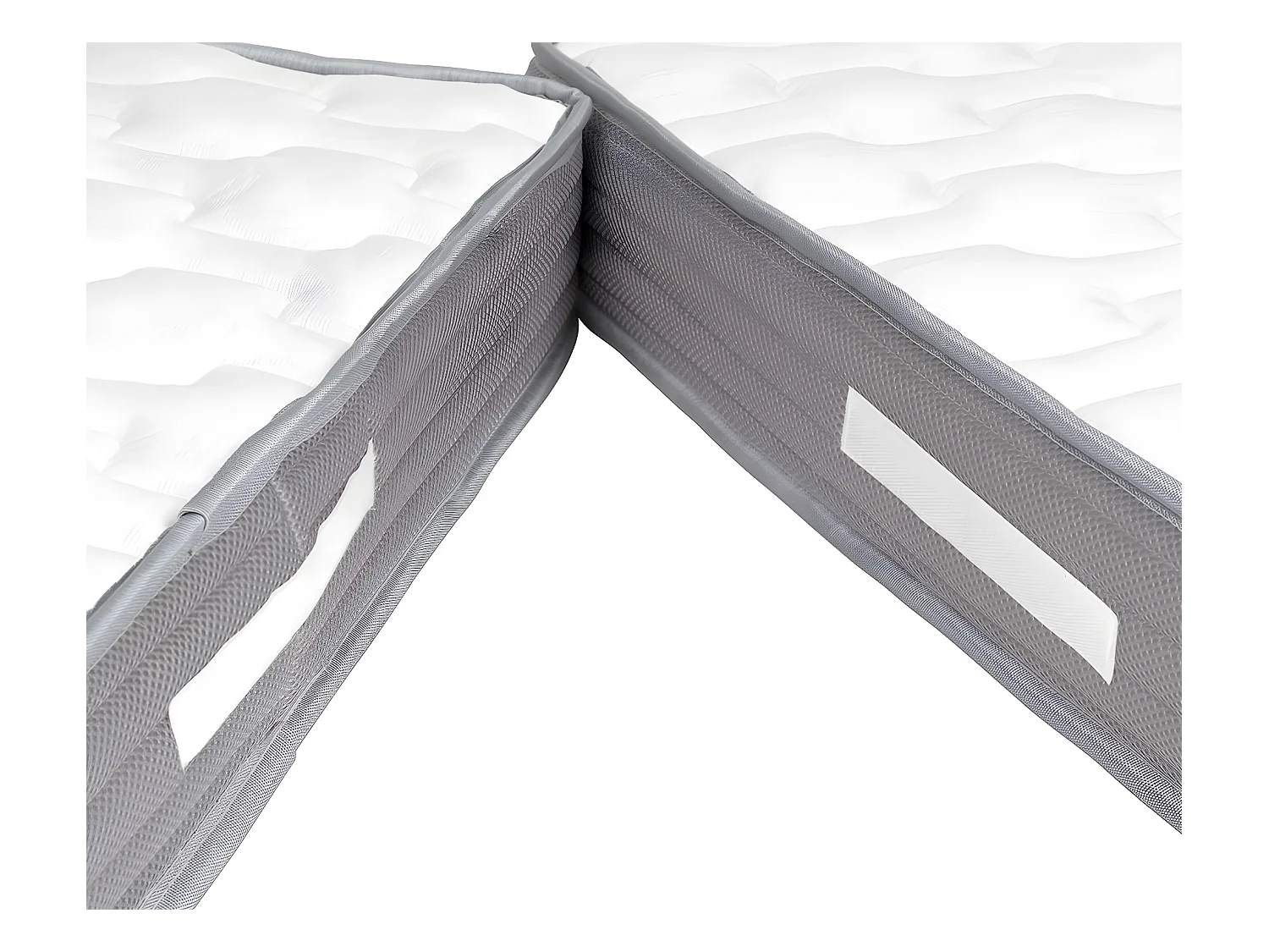 Matelas évolutif 2 pièces 90x140 cm mousse blanc CÉLÉNO