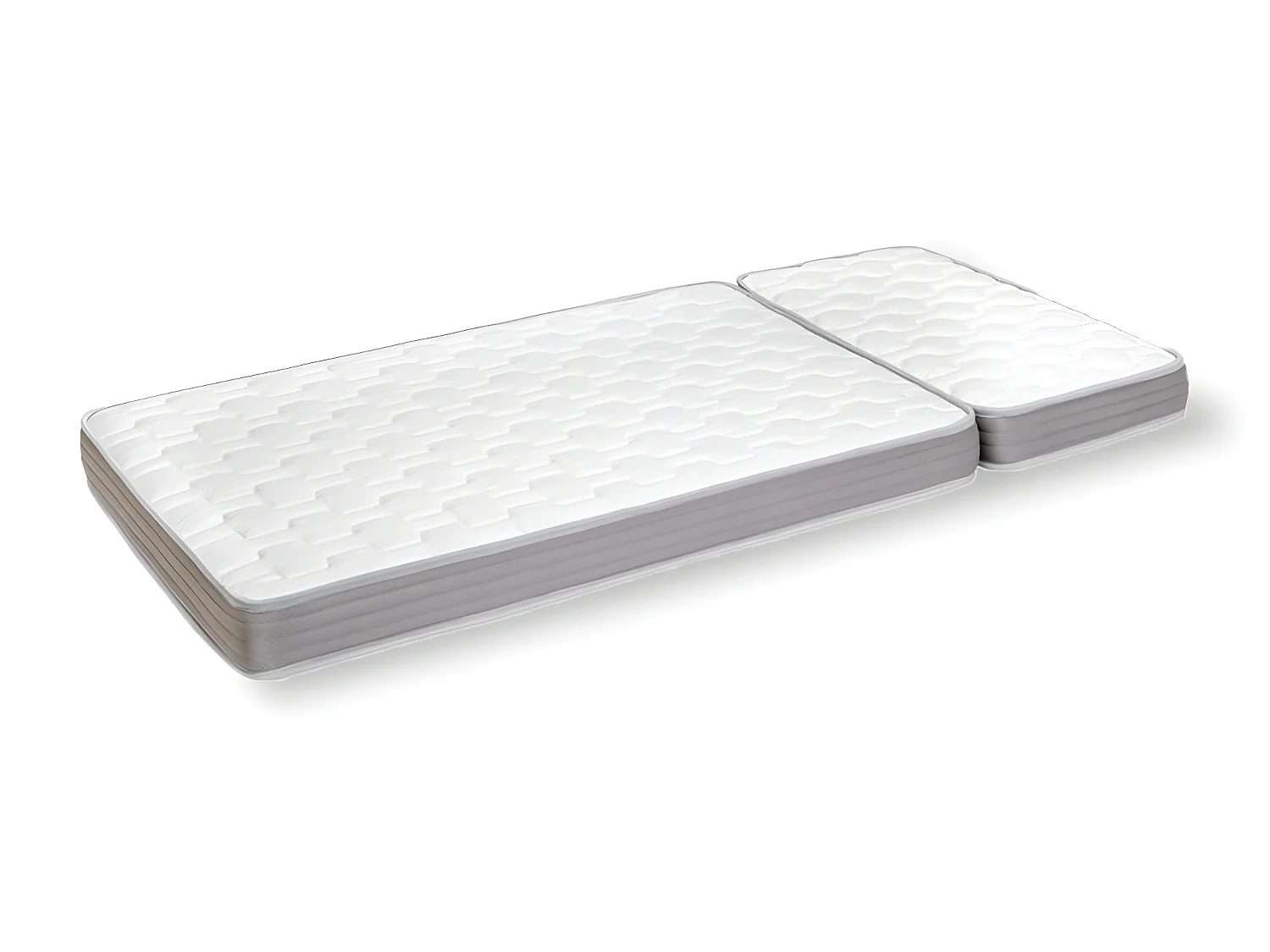 Matelas évolutif 2 pièces 90x140 cm mousse blanc CÉLÉNO