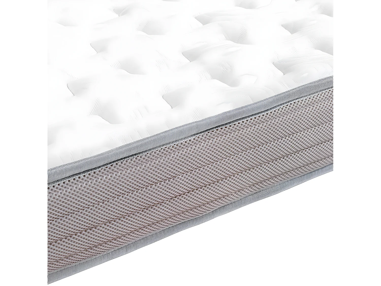 Matelas évolutif 2 pièces 90x140 cm mousse blanc CÉLÉNO