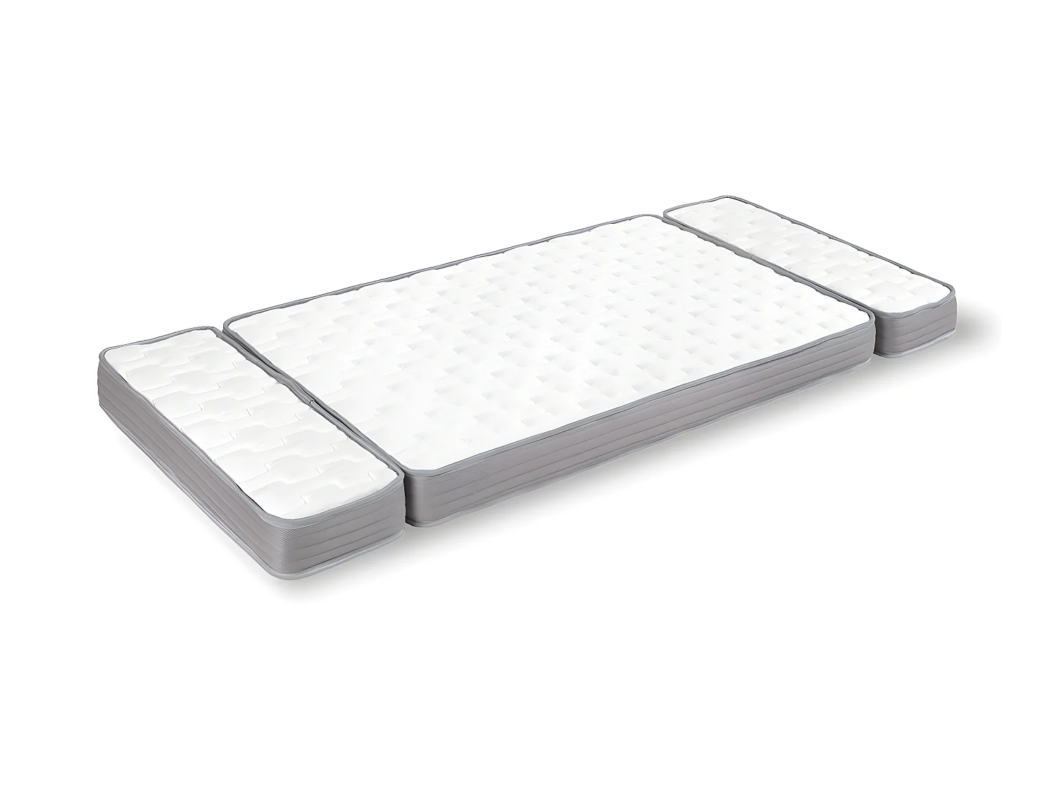 Matelas évolutif 3 pièces 90x140 cm mousse blanc CÉLÉNO