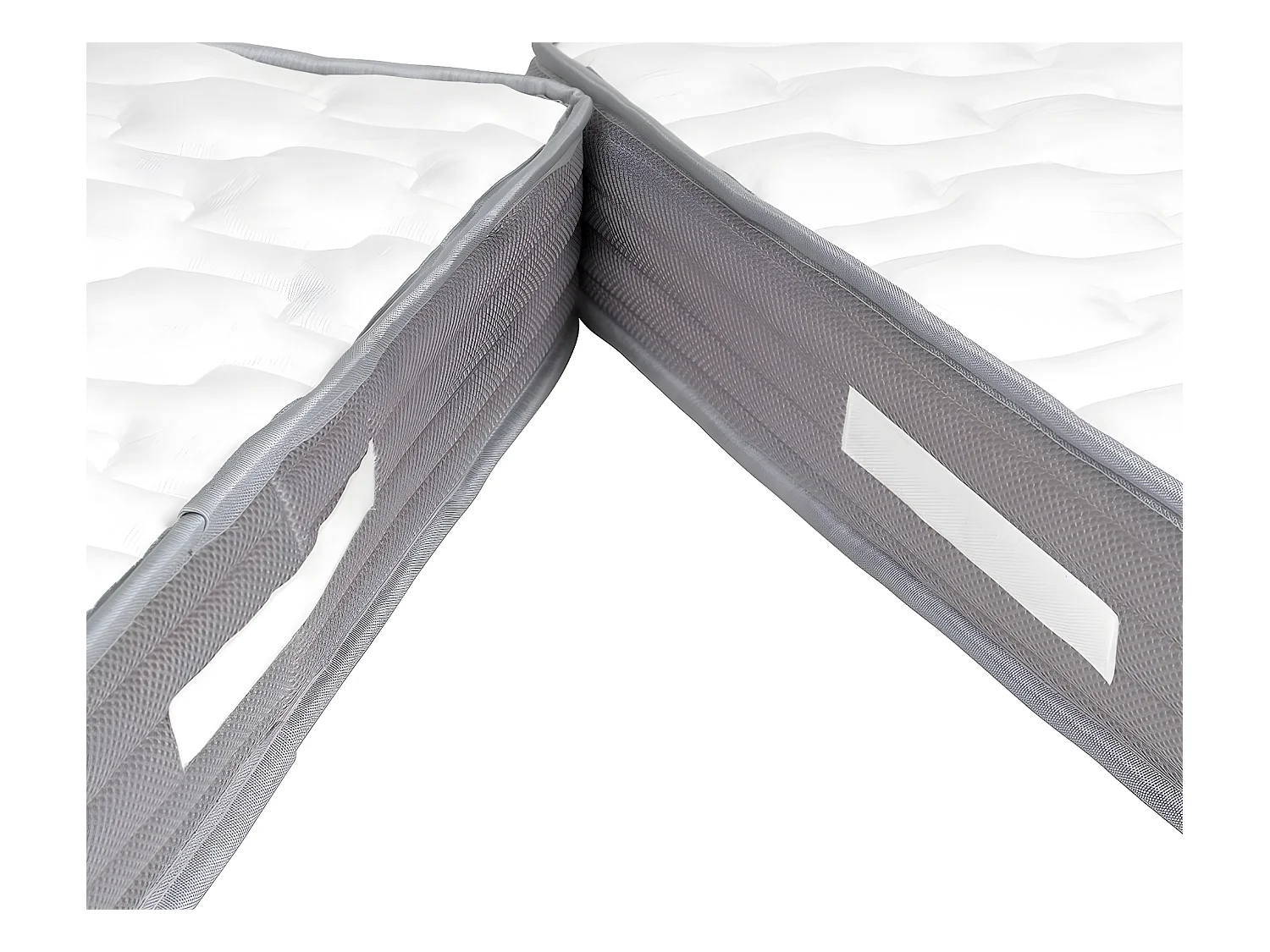 Matelas évolutif 3 pièces 90x140 cm mousse blanc CÉLÉNO
