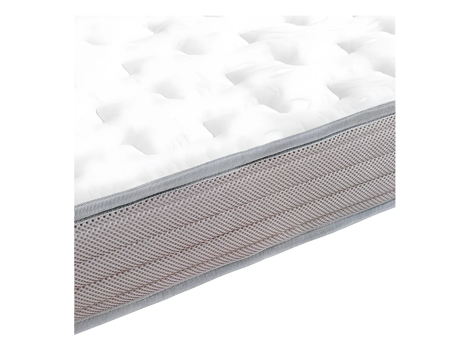Matelas évolutif 3 pièces 90x140 cm mousse blanc CÉLÉNO