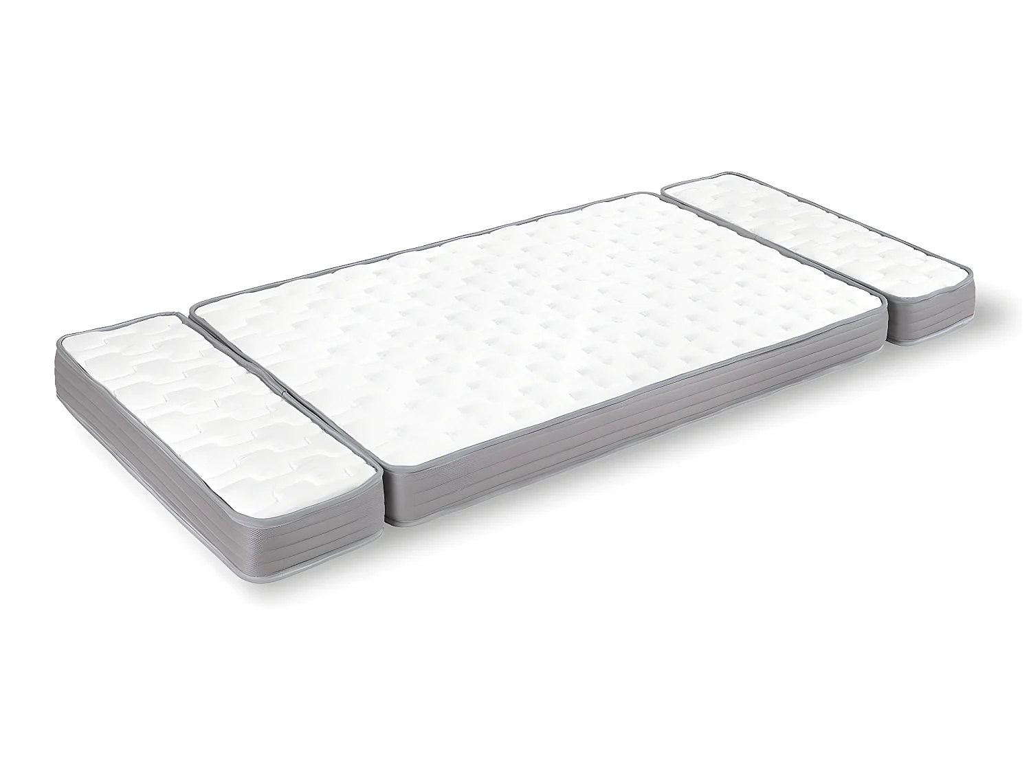 Matelas évolutif 3 pièces 90x140 cm mousse blanc CÉLÉNO