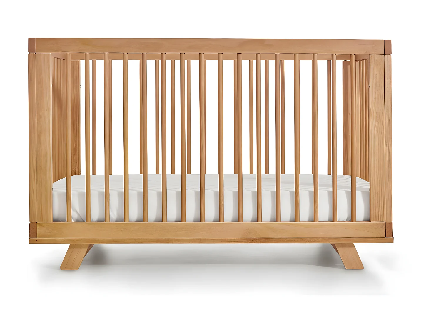 Pack lit bébé évolutif Montessori avec matelas 70x140 cm bois massif bois naturel KYOTO