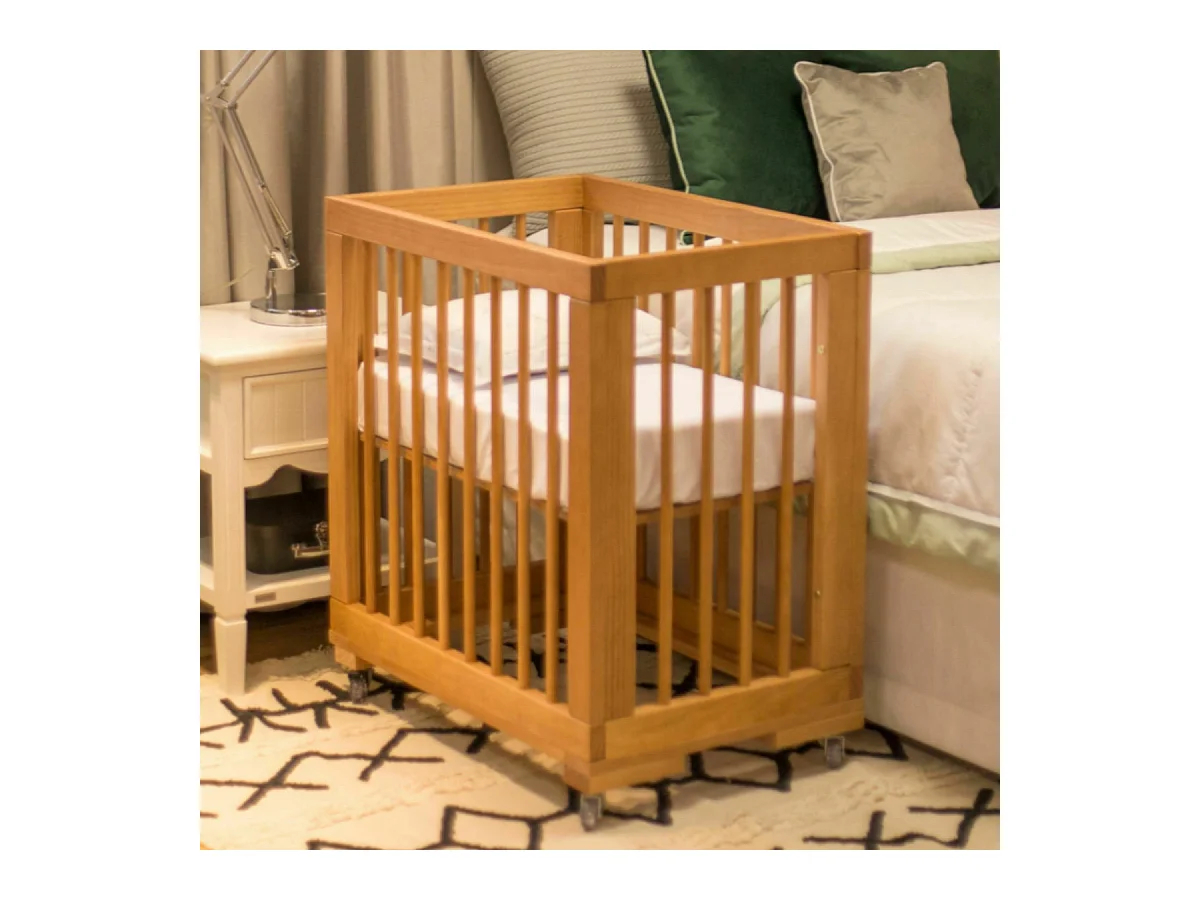 Lit évolutif bébé 70x140 cm bois massif bois naturel KYOTO