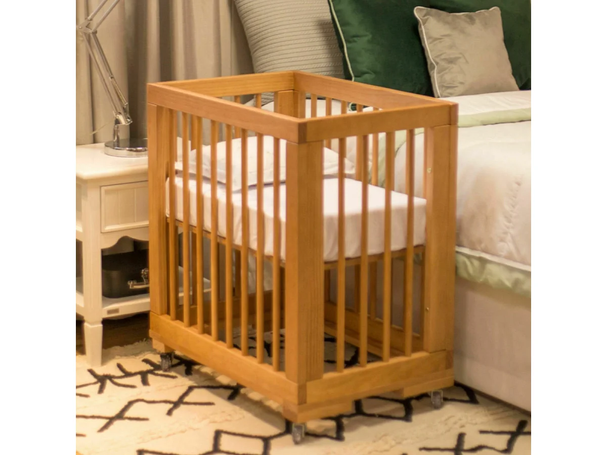 Lit évolutif bébé Montessori 70x140 cm bois massif bois naturel KYOTO