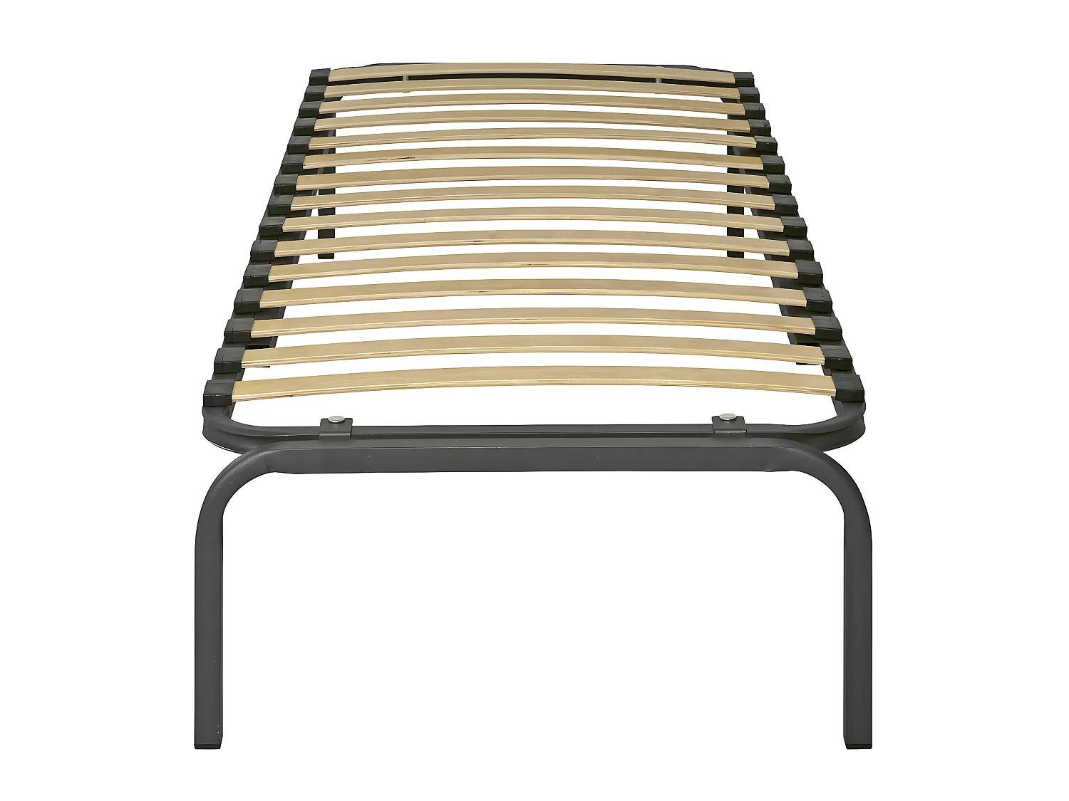 Pack sommier supérieur avec matelas 80x200 cm metal gris STRATA