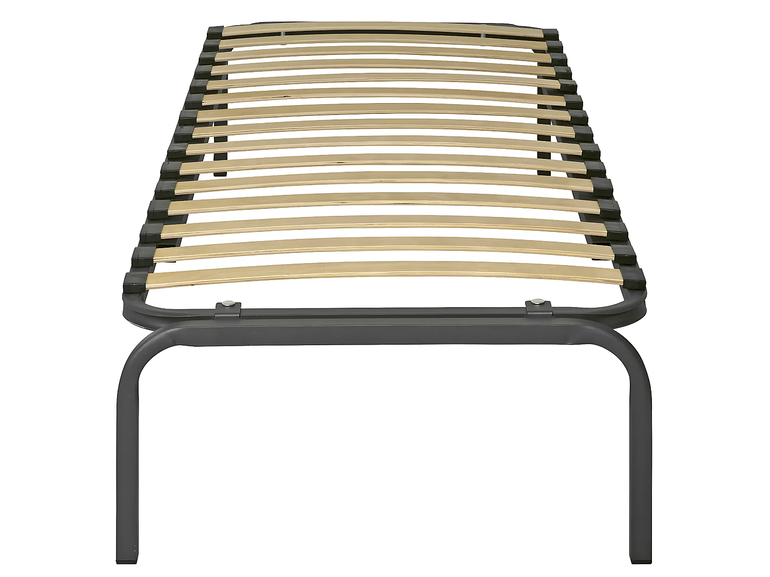 Pack sommier supérieur avec matelas 80x190 cm metal gris STRATA