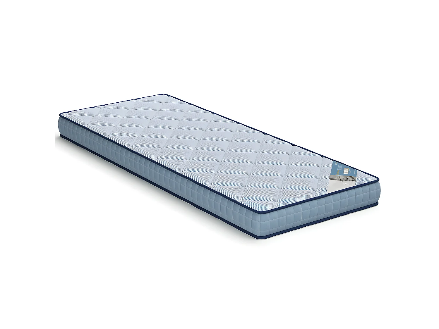 Matelas en mousse éco-responsable 80x200 cm mousse bleu ELO