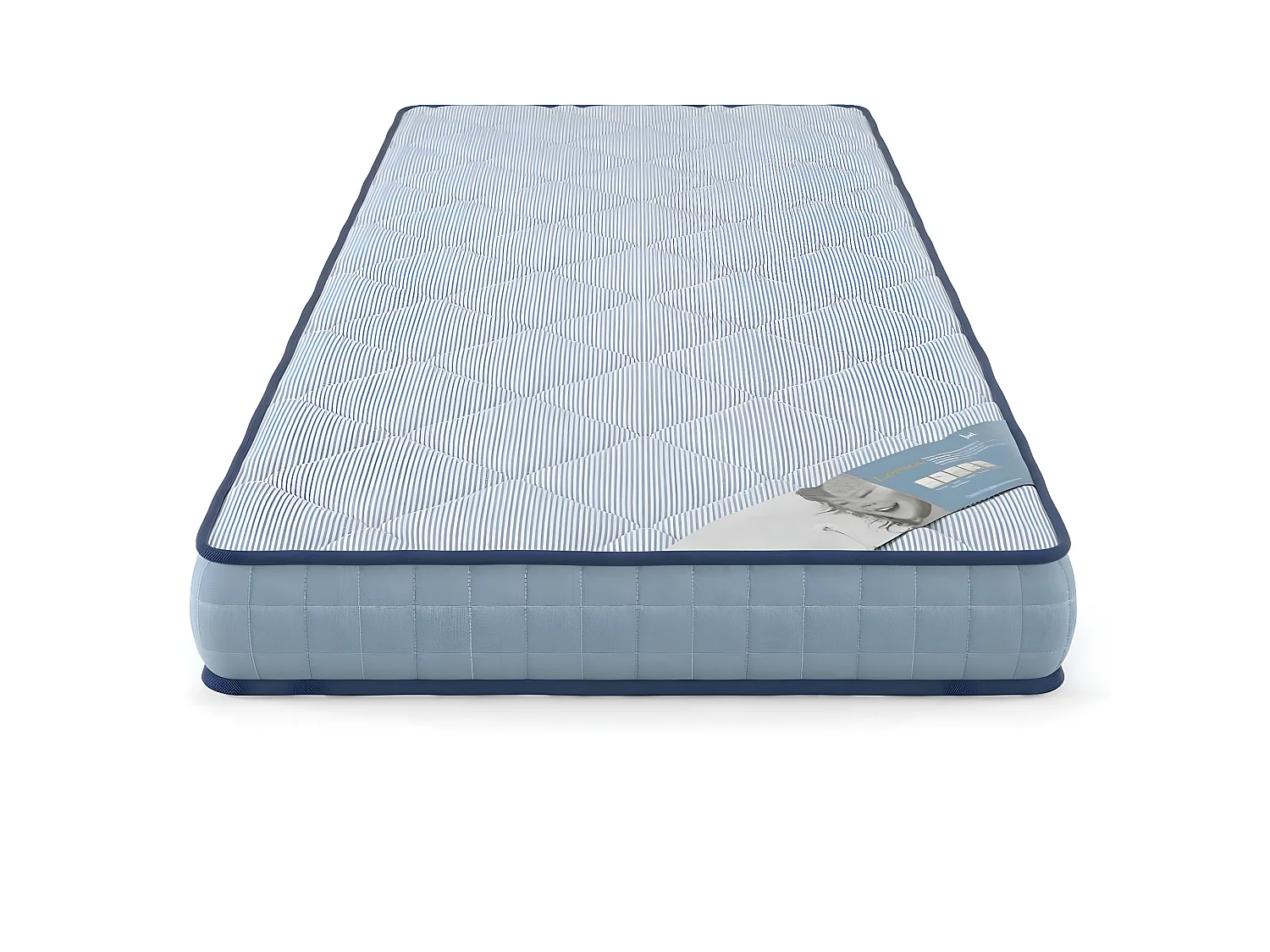 Matelas en mousse éco-responsable 80x200 cm mousse bleu ELO