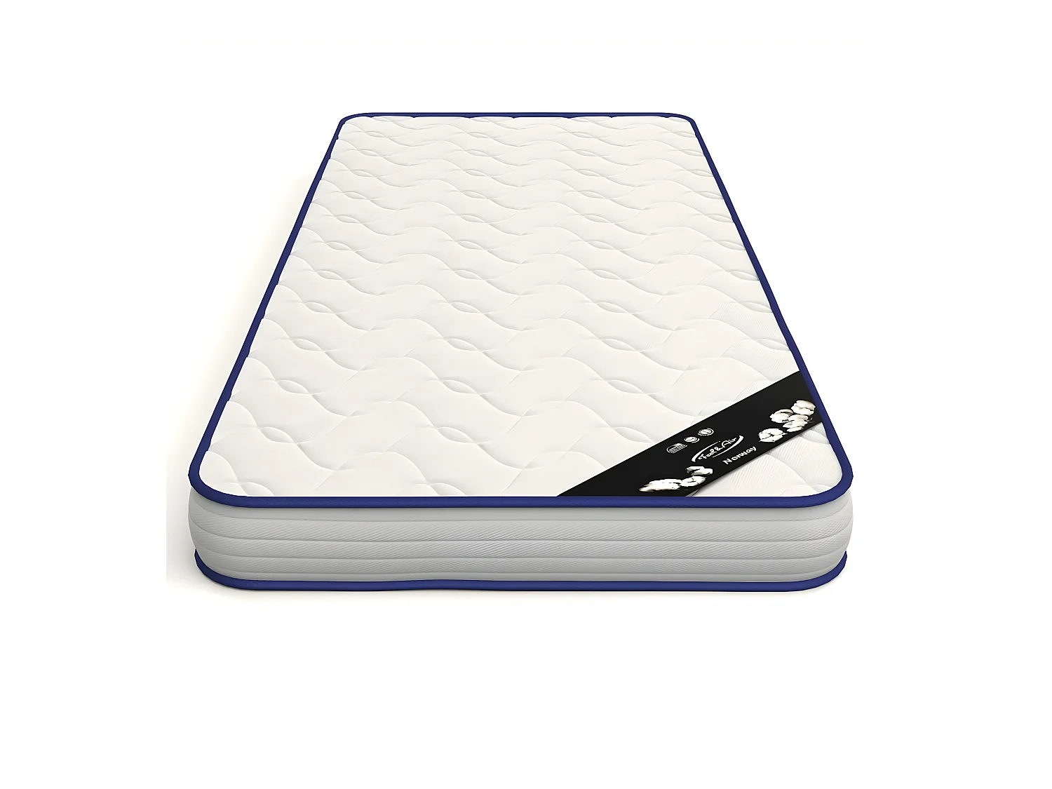 Matelas en mousse 80x200 cm mousse blanc OANA