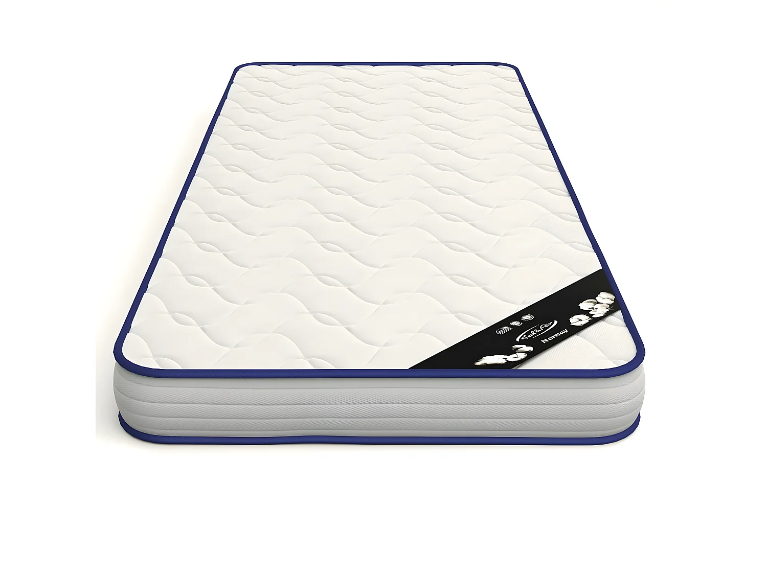 Matelas en mousse 80x200 cm mousse blanc OANA