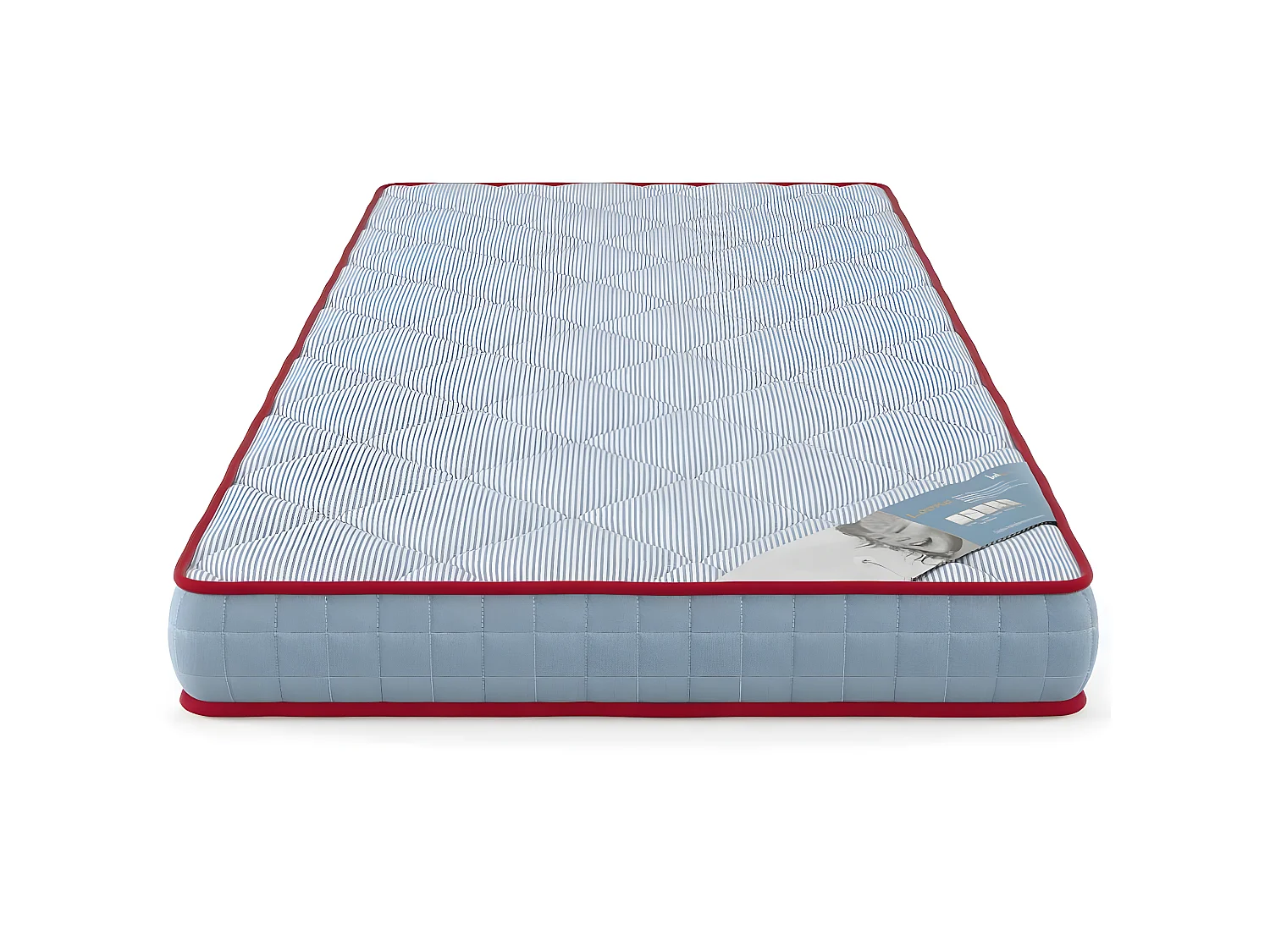 Matelas en mousse éco-responsable 90x190 cm mousse bleu ELO