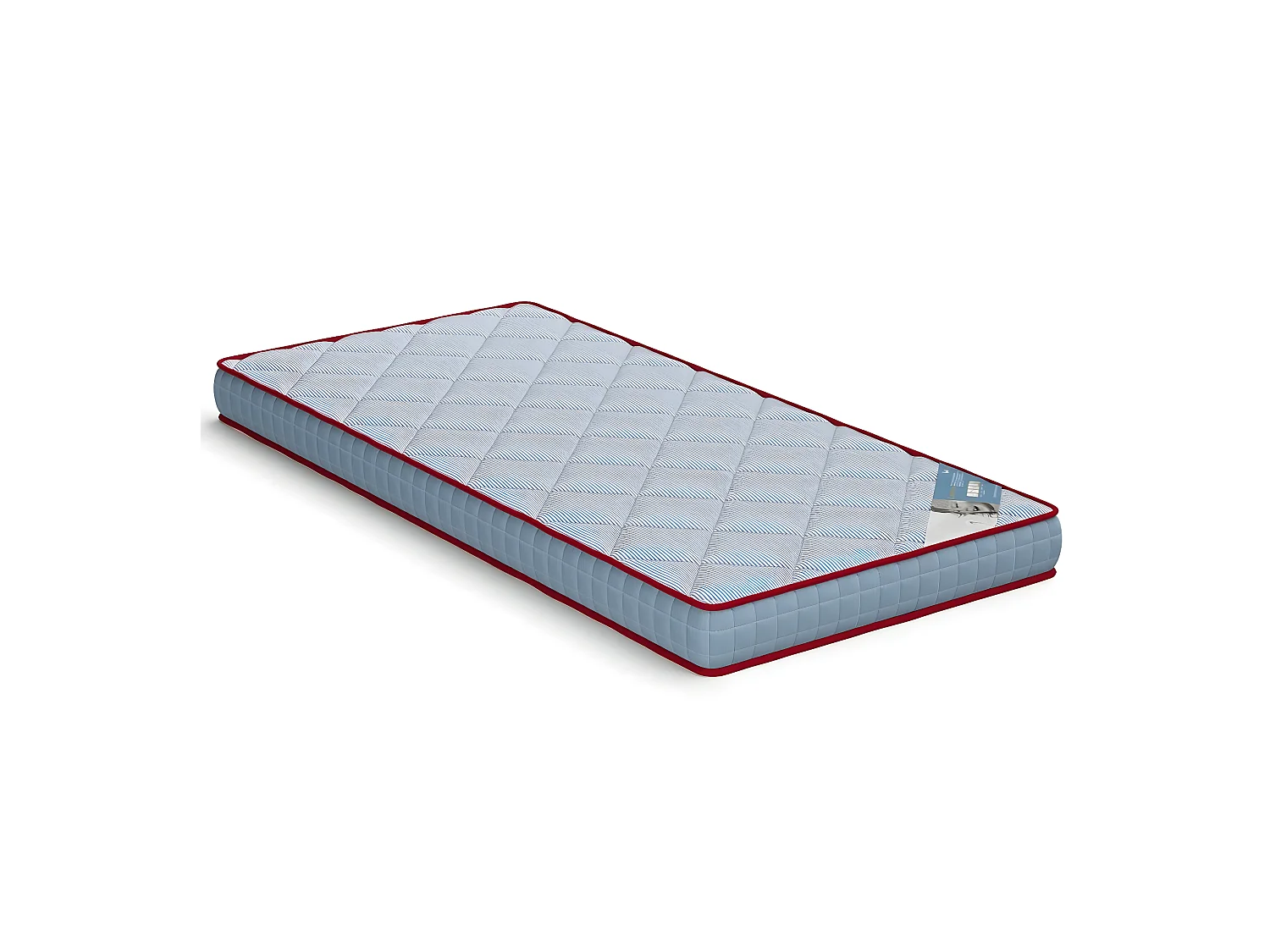 Matelas en mousse éco-responsable 80x190 cm mousse bleu ELO