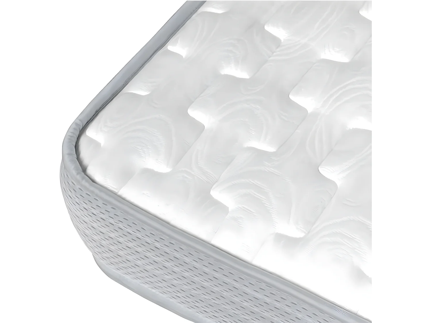 Matelas épaisseur 18 cm 140x190 cm mousse blanc AIATA