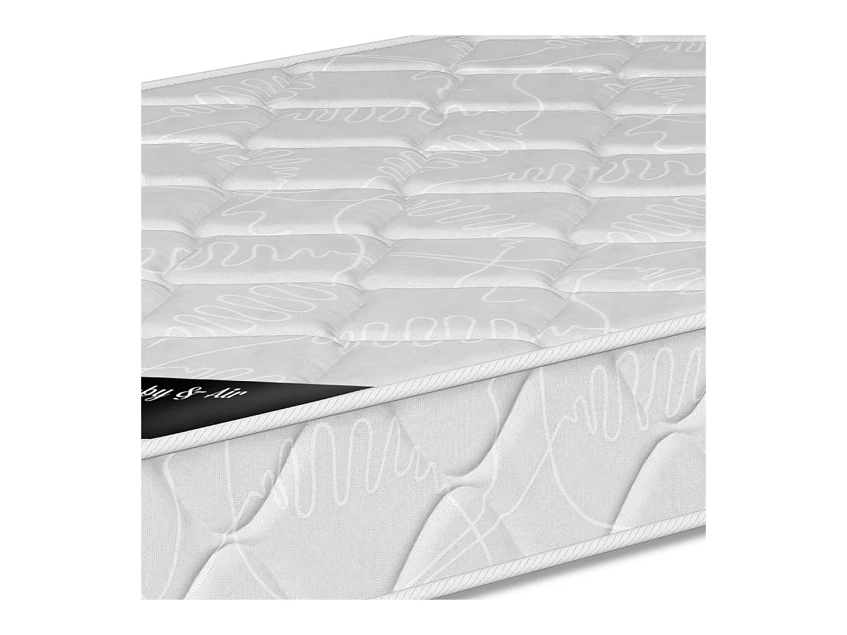 Matelas bébé 60x120 cm mousse blanc VANUA