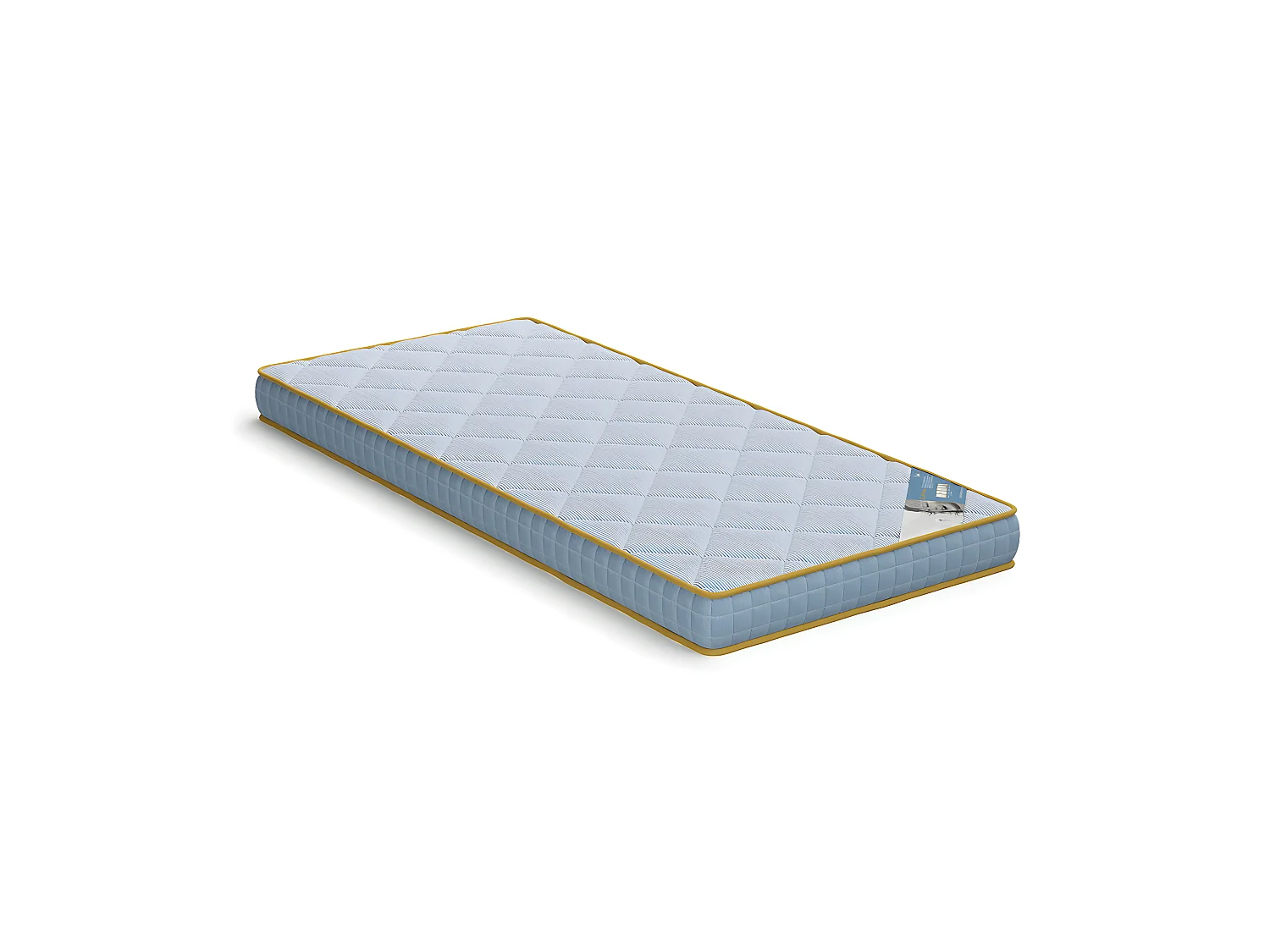 Matelas en mousse éco-responsable 90x200 cm mousse bleu ELO
