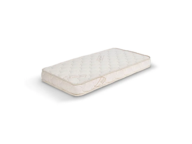 Matelas bébé coton bio 70x140 cm mousse blanc HAUNI