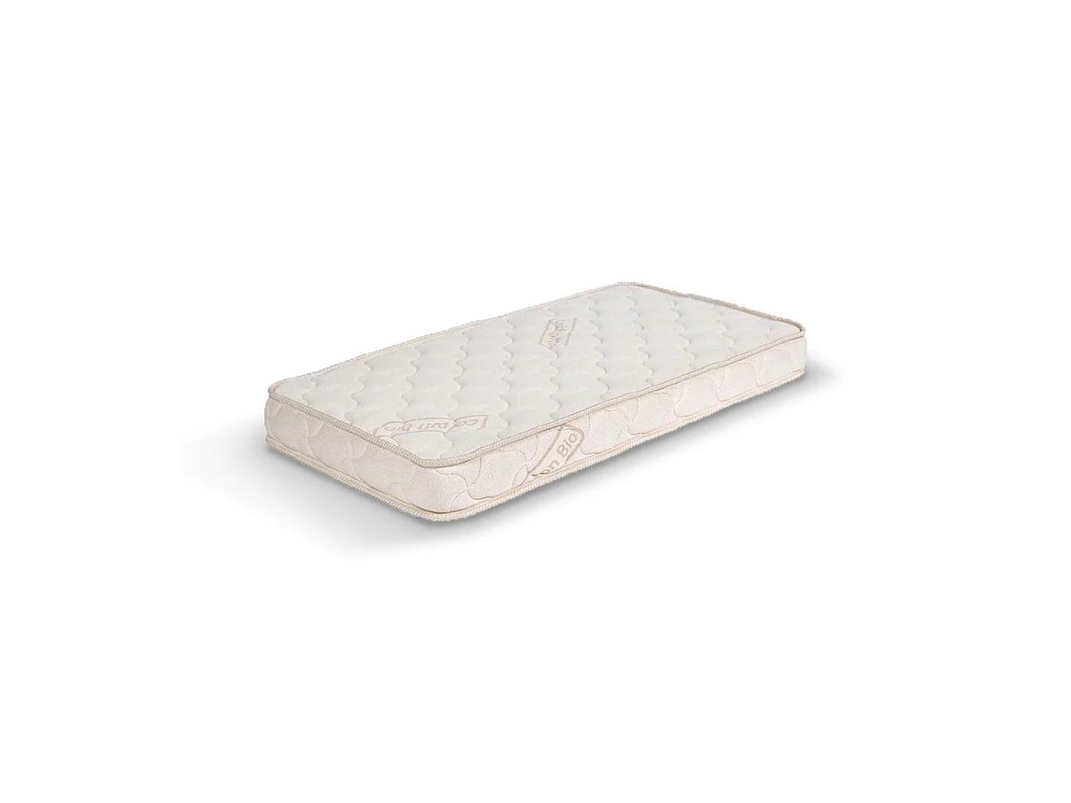 Matelas bébé coton bio 70x140 cm mousse blanc HAUNI