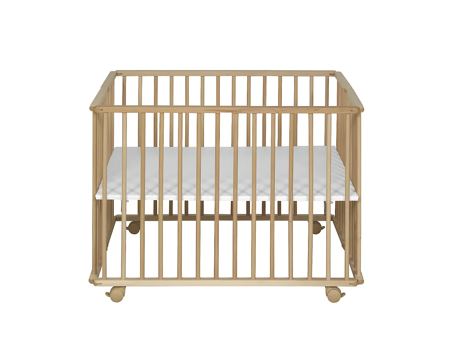 Parc bébé 75x100 cm bois massif bois HELIO