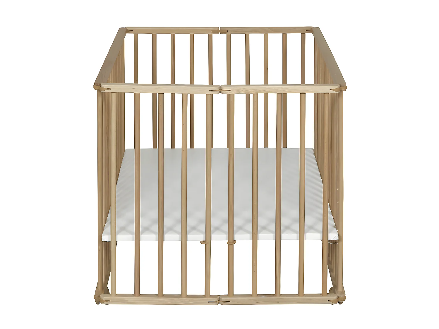 Parc bébé 75x100 cm bois massif bois HELIO