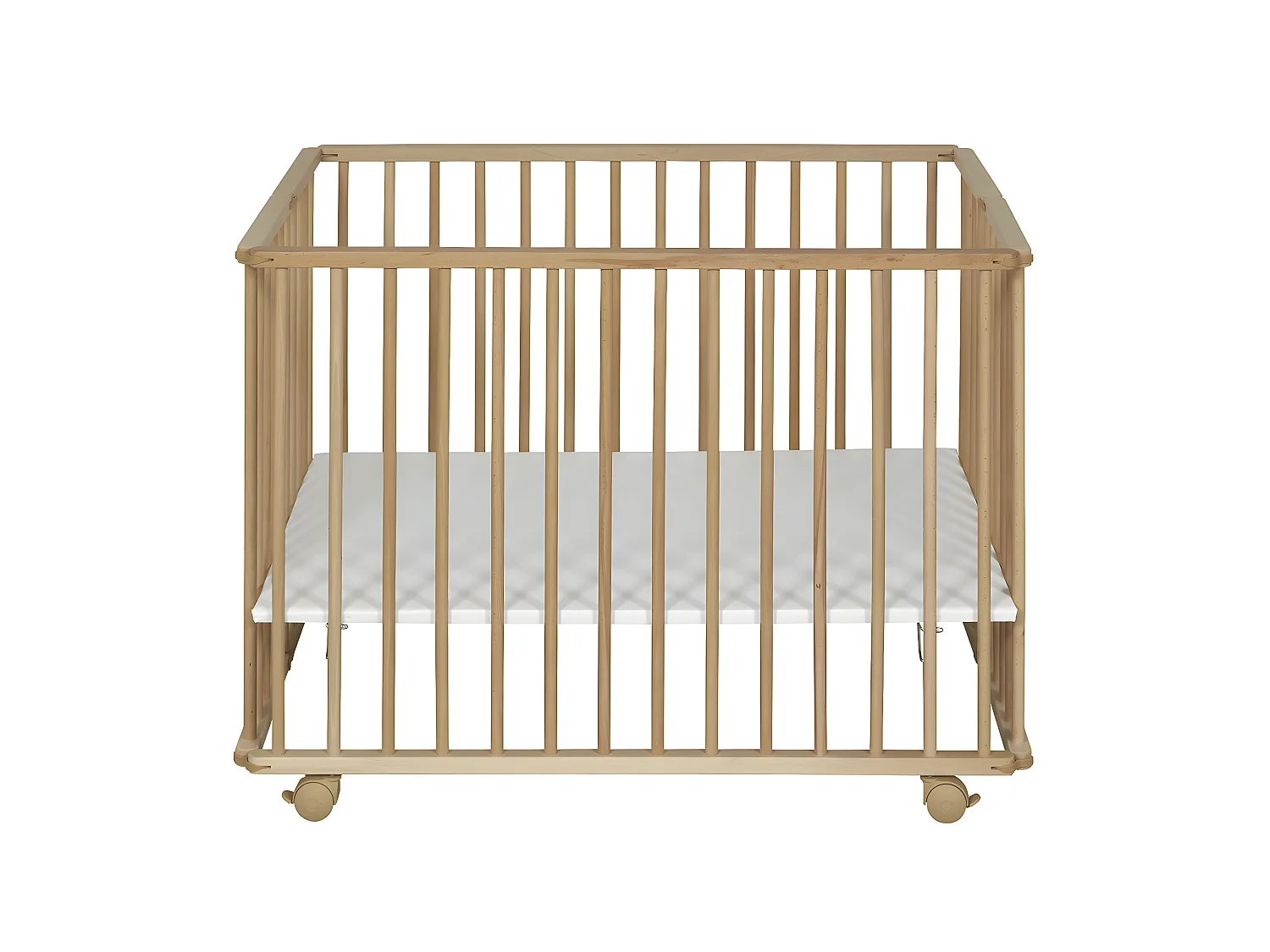 Parc bébé 75x100 cm bois massif bois HELIO