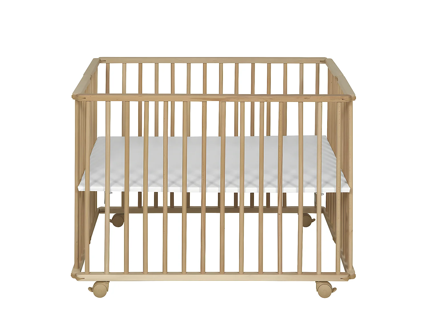 Parc bébé 75x100 cm bois massif bois HELIO