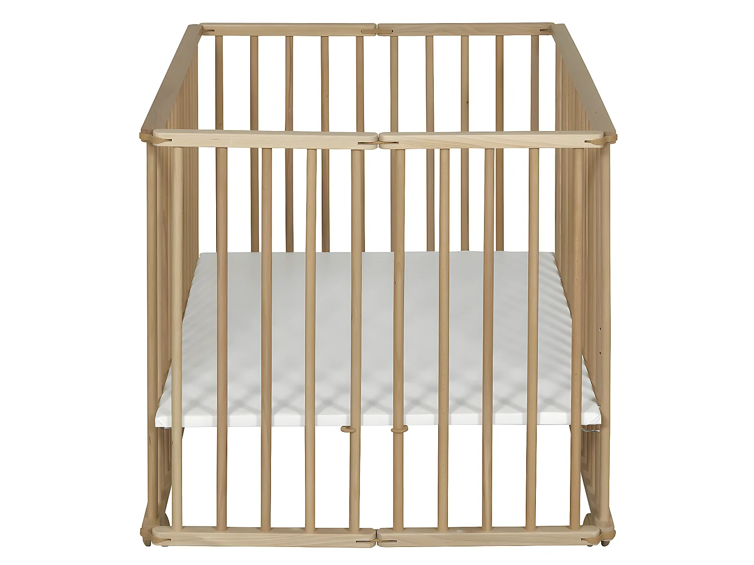 Parc bébé 75x100 cm bois massif bois HELIO