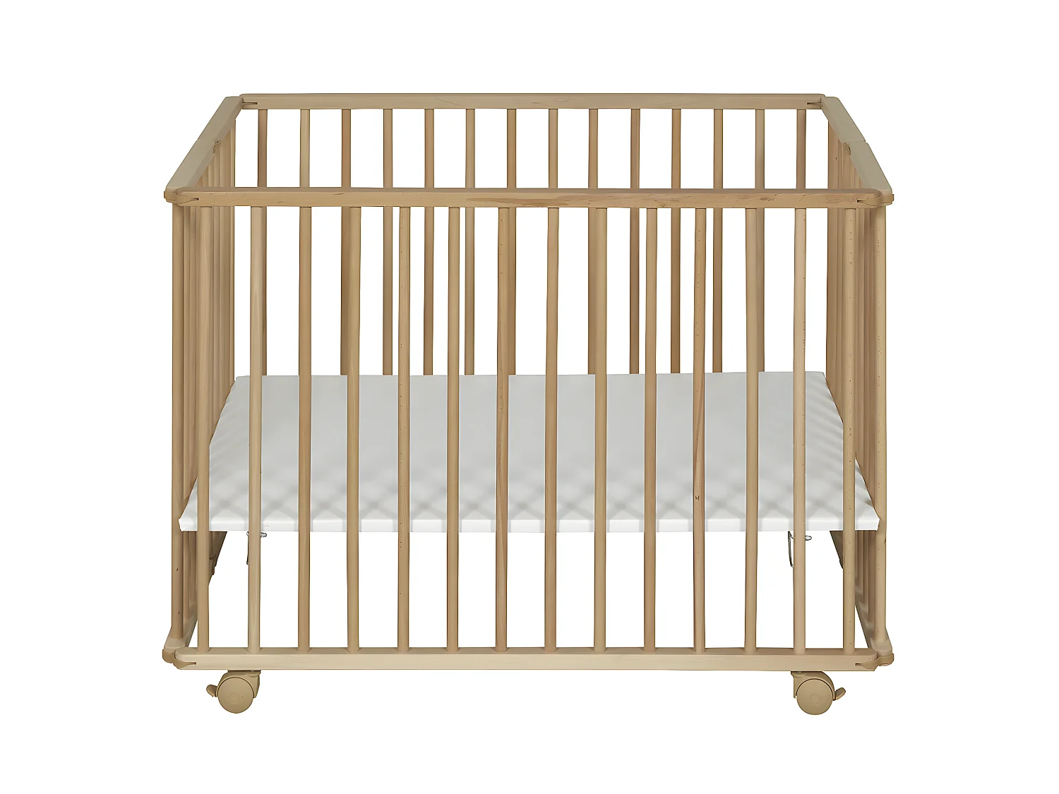 Parc bébé 75x100 cm bois massif bois HELIO