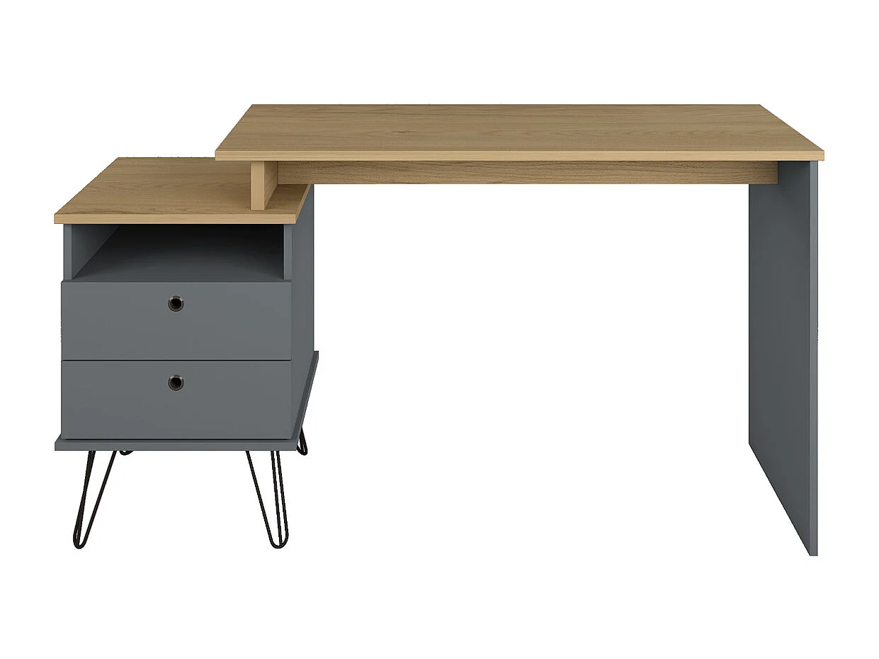 Bureau modulable  panneaux de fibres gris FLEX
