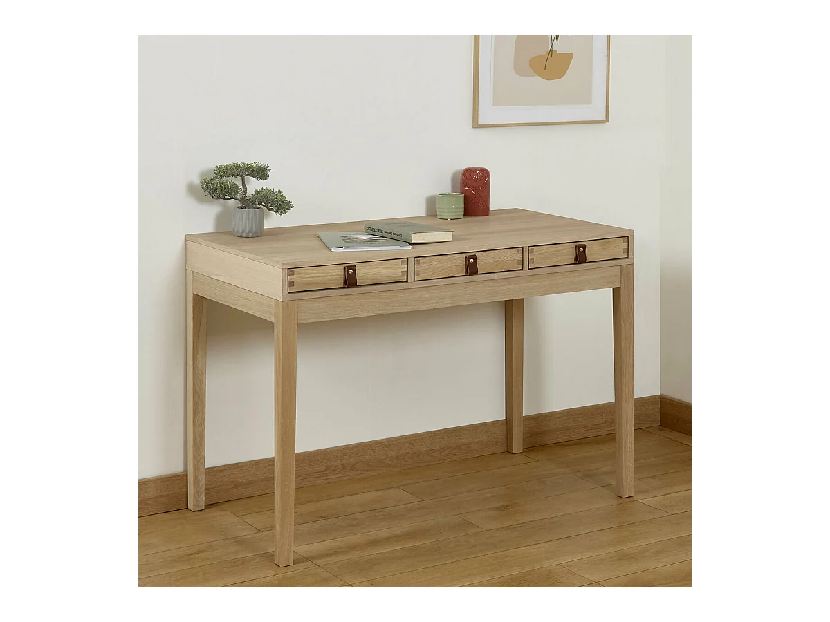 Bureau  bois massif bois naturel TIMA